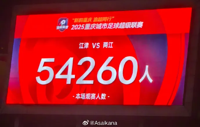 bsports-“渝超”决赛：两江2-1江津夺冠，现场观众54260人